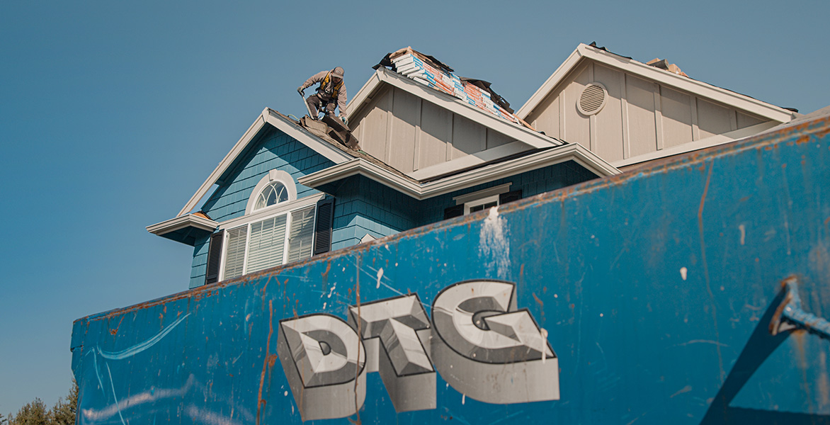 Roofing being recycled