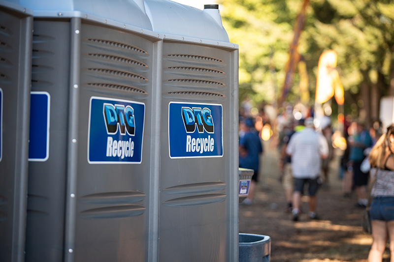 DTG Portable Restrooms at an event