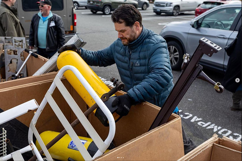 Metal recycling community event